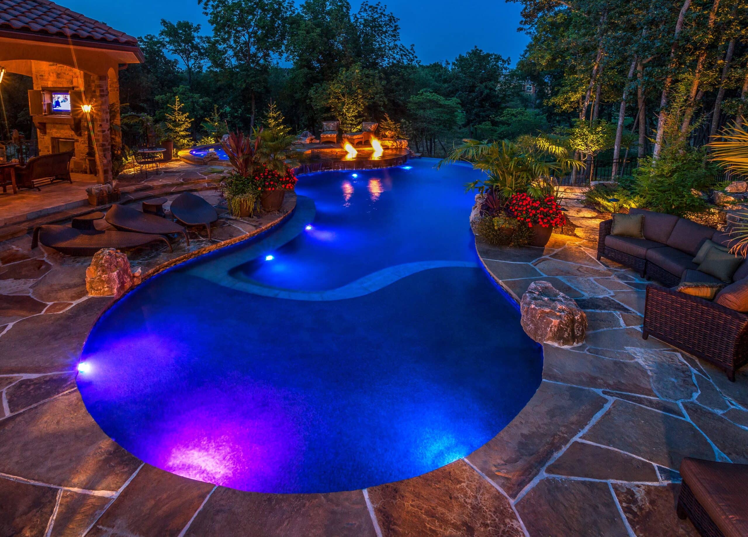 Tropical Oasis – Loch Lloyd Pool Builders - LORAX Design Group
